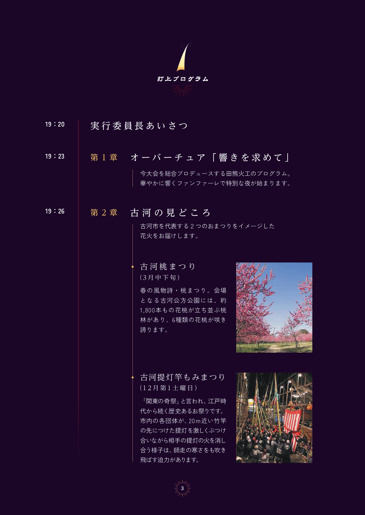 古河花火大会プログラム1