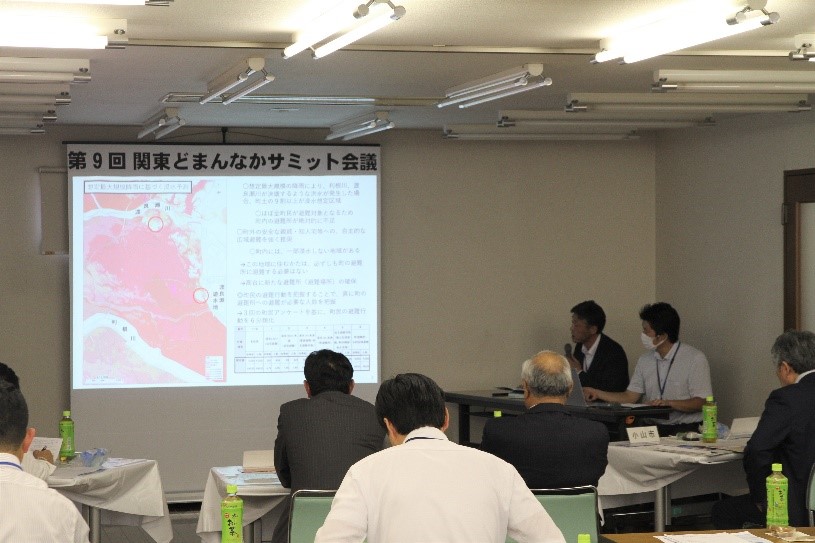 板倉町の防災の取組について説明写真