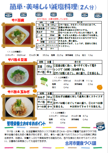 サバ缶レシピ