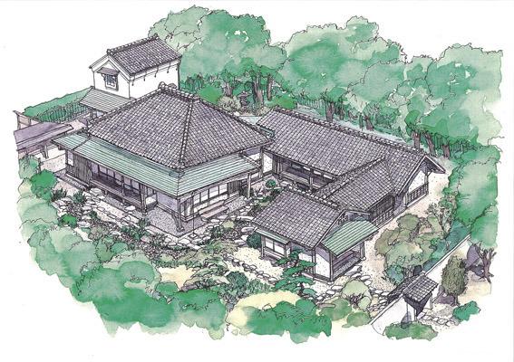 奥原晴湖画室「繍水草堂」