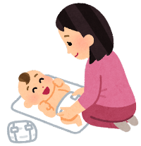 産後おむつ替え