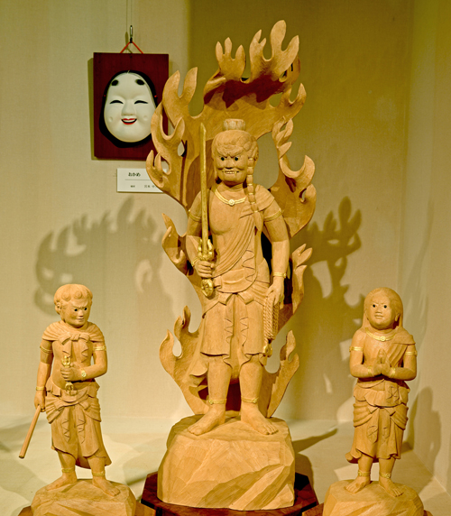 宮本中人作 不動三尊像