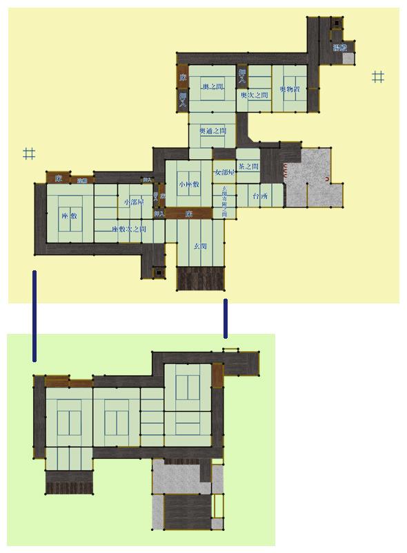 鷹見泉石記念館現況図