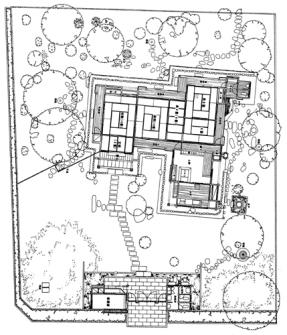 現在の鷹見泉石記念館平面図