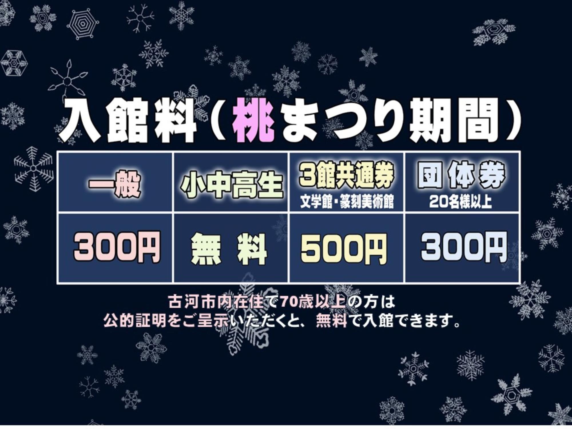 桃祭り期間入館料