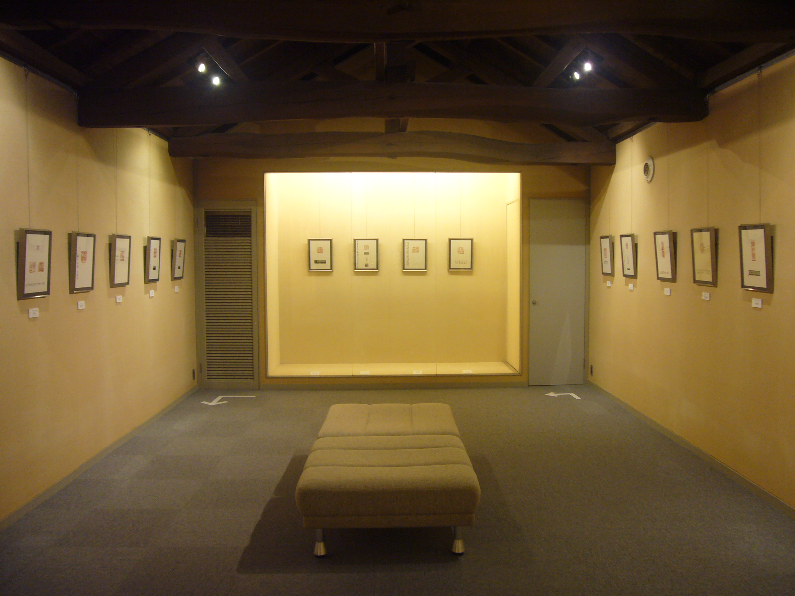 第34回全日本篆刻連盟役員展 展示風景1