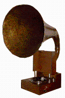 古河文学館サロンにある蓄音機EMGマークテンビー