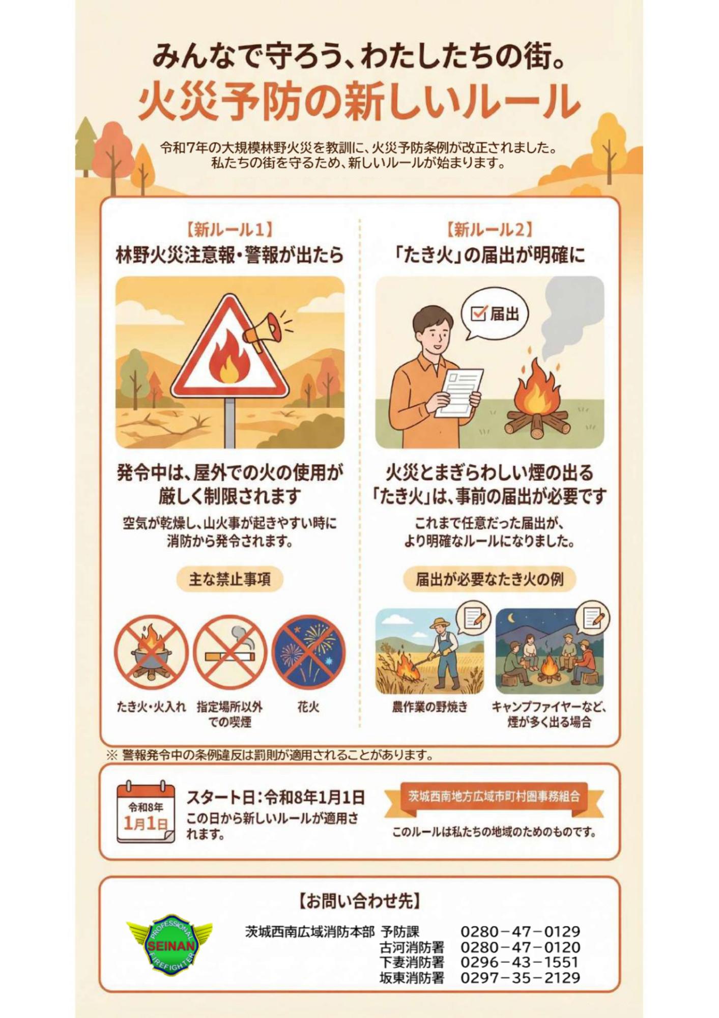 林野火災リーフレット